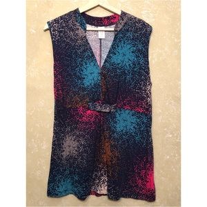 Patterned sleeveless top